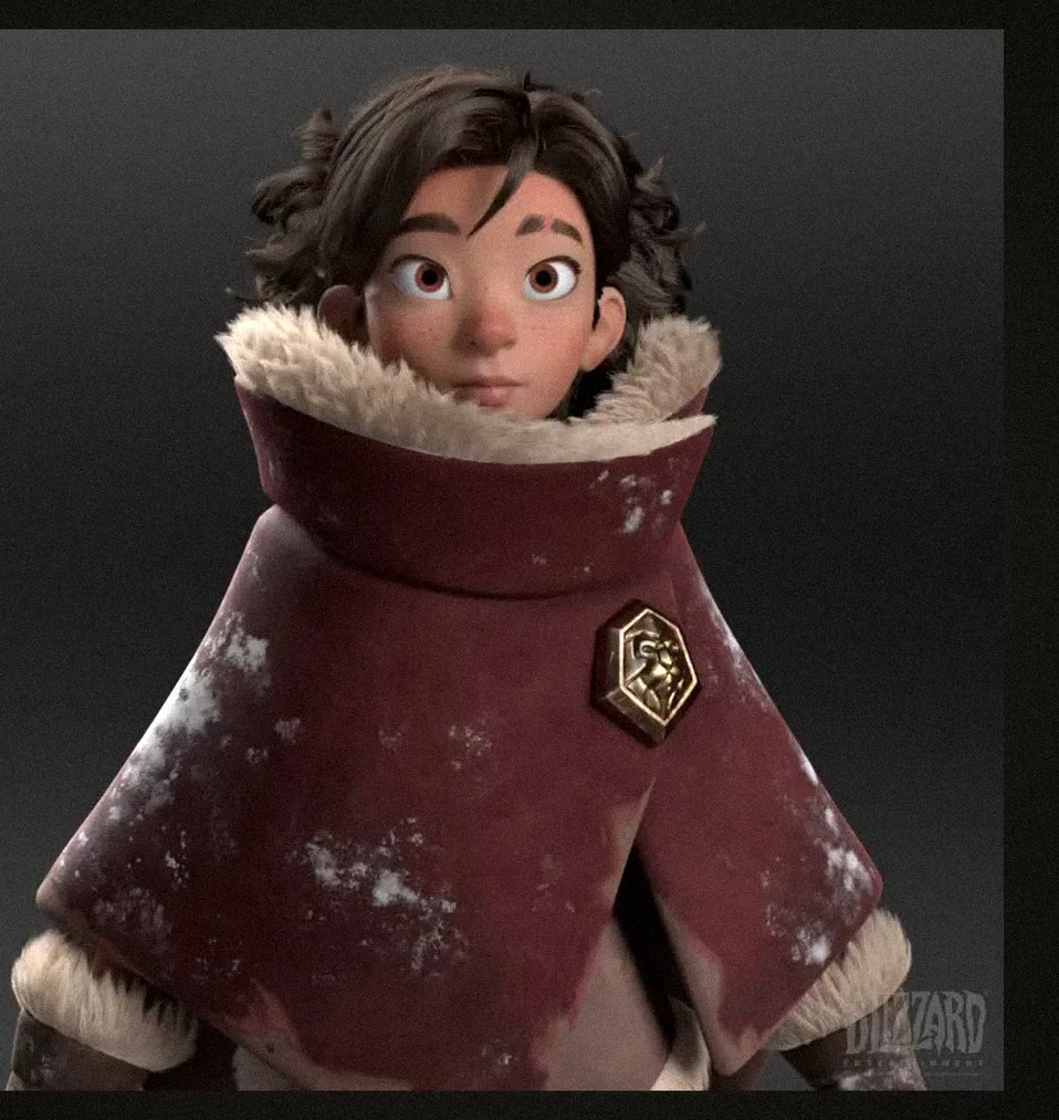 Ava — Hearthstone: Hearth and Home. Hair + fur sim rig.