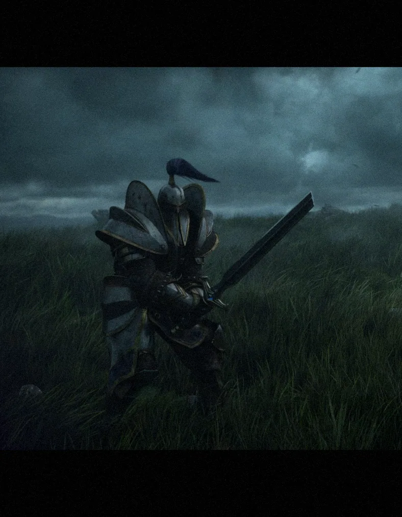 Footman — Warcraft III: Reforged announcement cinematic. Simulation rigs.