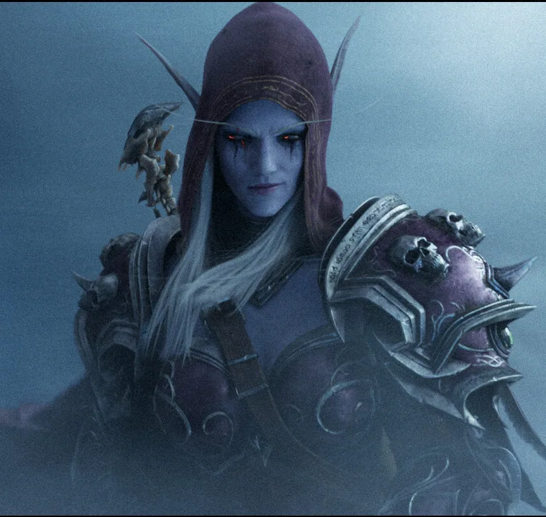 Sylvanas — World of Warcraft: Battle for Azeroth cinematic trailer. Hair + cloth sim rigs.